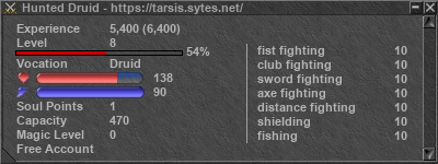 Signature for player Hunted Druid